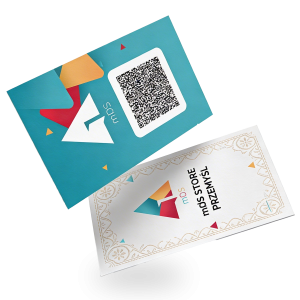 Wizytówki na papierze ozdobnym