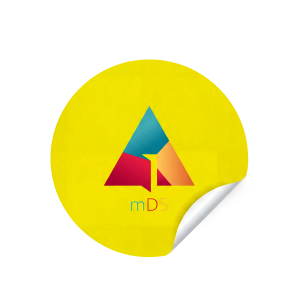 Neonowe papierowe etykiety samoprzylepne