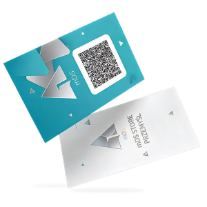 Wizytówki srebrzone-Druk