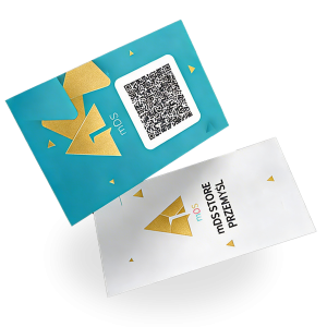 Wizytówki złocone-Druk